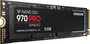 Samsung 970 PRO 512GB PCIe x4 NVMe (MZ-V7P512BW) цена и информация | Внутренние жёсткие диски (HDD, SSD, Hybrid) | pigu.lt