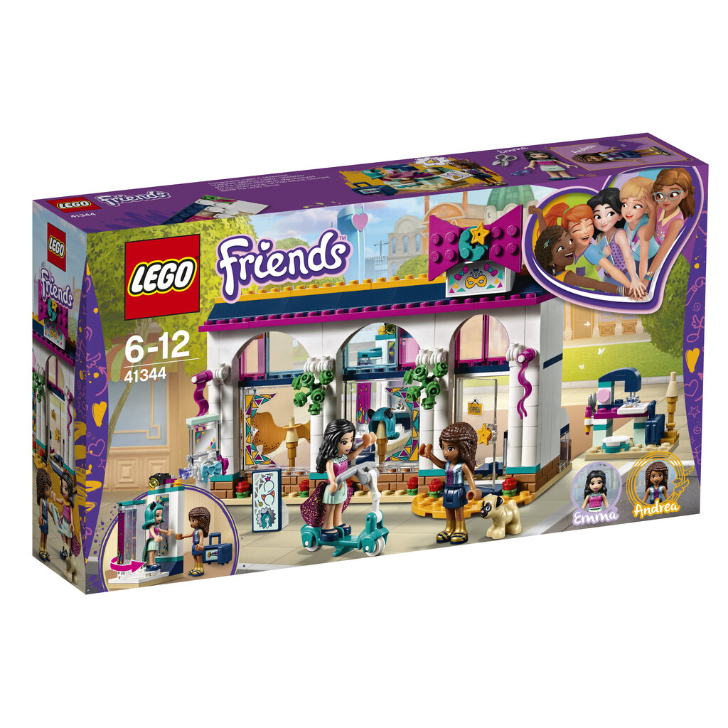 41344 LEGO® FRIENDS Parduotuvė Andrejos aksesuarai цена и информация | Konstruktoriai ir kaladėlės | pigu.lt