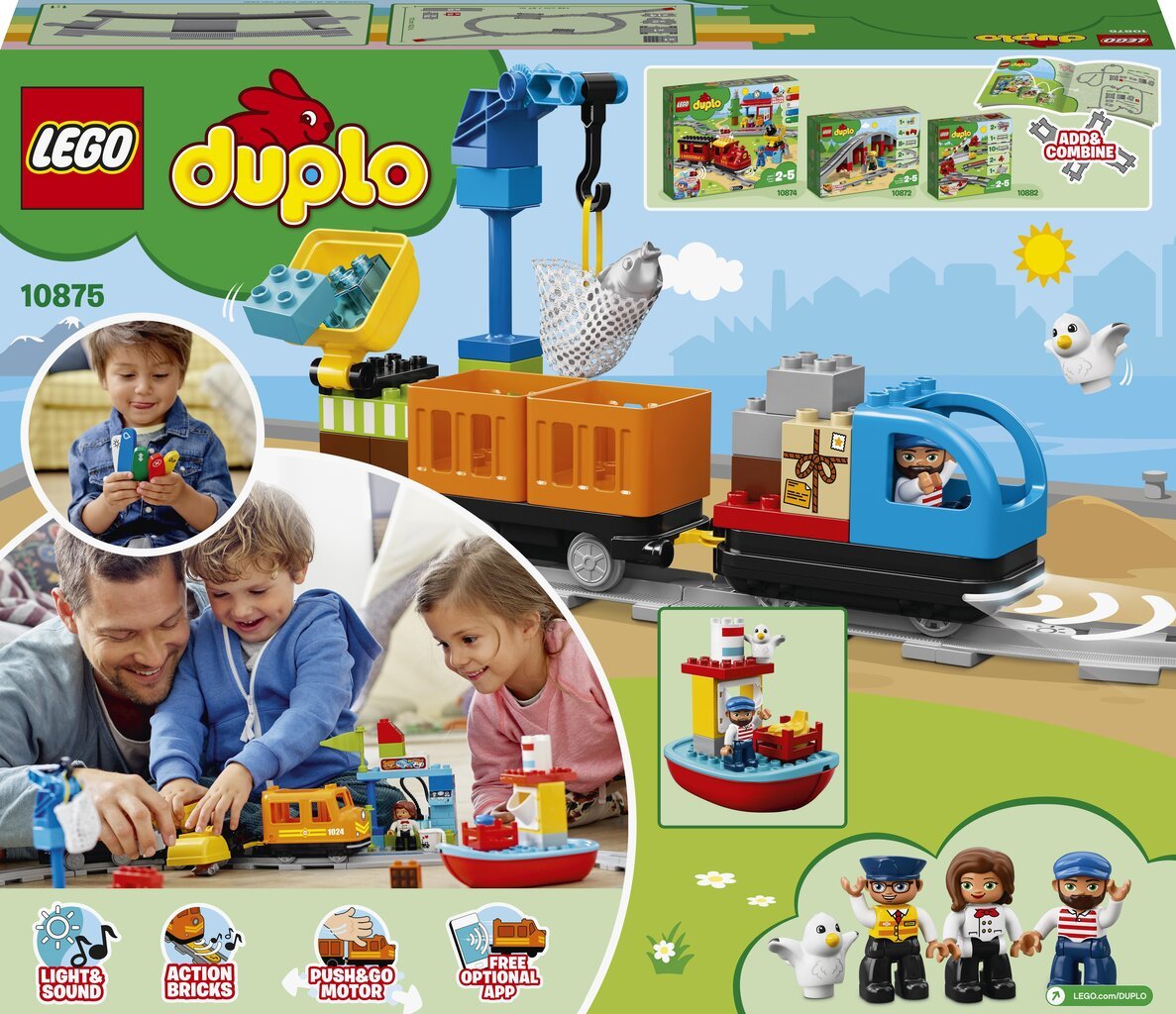 10875 LEGO® DUPLO Krovininis traukinys цена и информация | Konstruktoriai ir kaladėlės | pigu.lt