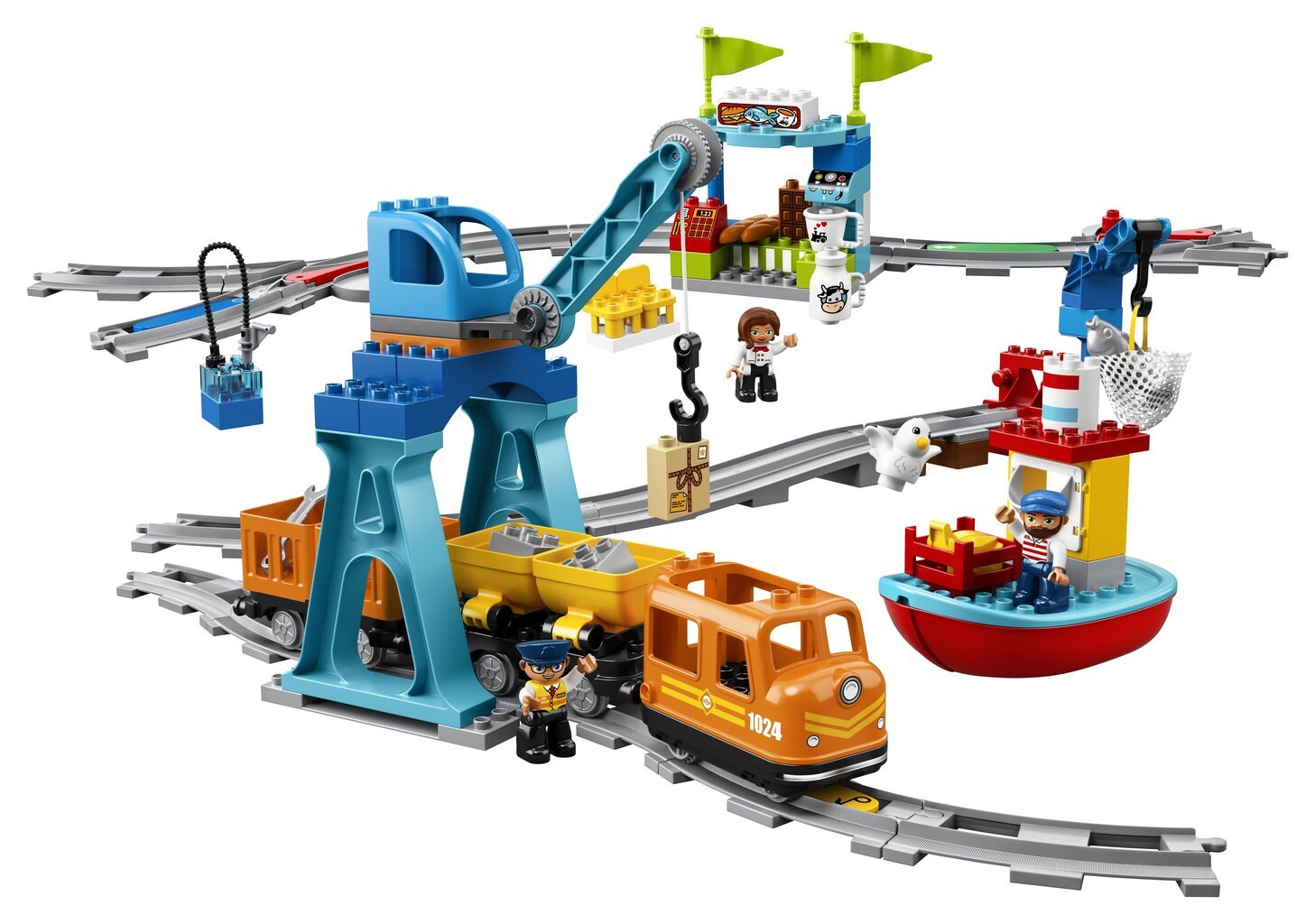10875 LEGO® DUPLO Krovininis traukinys цена и информация | Konstruktoriai ir kaladėlės | pigu.lt