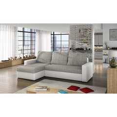 Универсальный угловой диван Livio, серый/белый цена и информация | Угловые диваны | pigu.lt