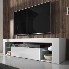 TV staliukas Bianko LED, baltas kaina ir informacija | TV staliukai | pigu.lt