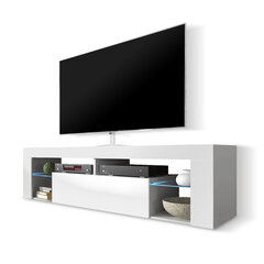 TV staliukas Bianko LED, baltas kaina ir informacija | TV staliukai | pigu.lt