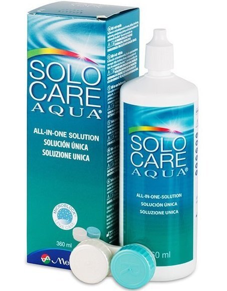 Tirpalas kontaktinių lęšių priežiūrai Solo Care Aqua 360 ml 1 цена и информация | Kontaktinių lęšių skysčiai | pigu.lt