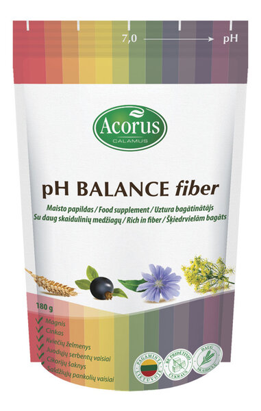 Maisto papildas Maistinės skaidulos Acorus pH Balance Fiber, 180 g kaina |  pigu.lt