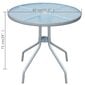 Lauko stalas, 80x71 cm, pilkas kaina ir informacija | Lauko stalai, staliukai | pigu.lt