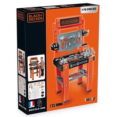 Įrankių stalas Smoby Black & Decker, 7600360700 kaina ir informacija | Žaislai berniukams | pigu.lt