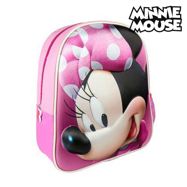 Mokyklinė kuprinė 3D Pelytė Minė (Minnie Mouse) 8096, rožinė kaina ir informacija | Kuprinės mokyklai, sportiniai maišeliai | pigu.lt