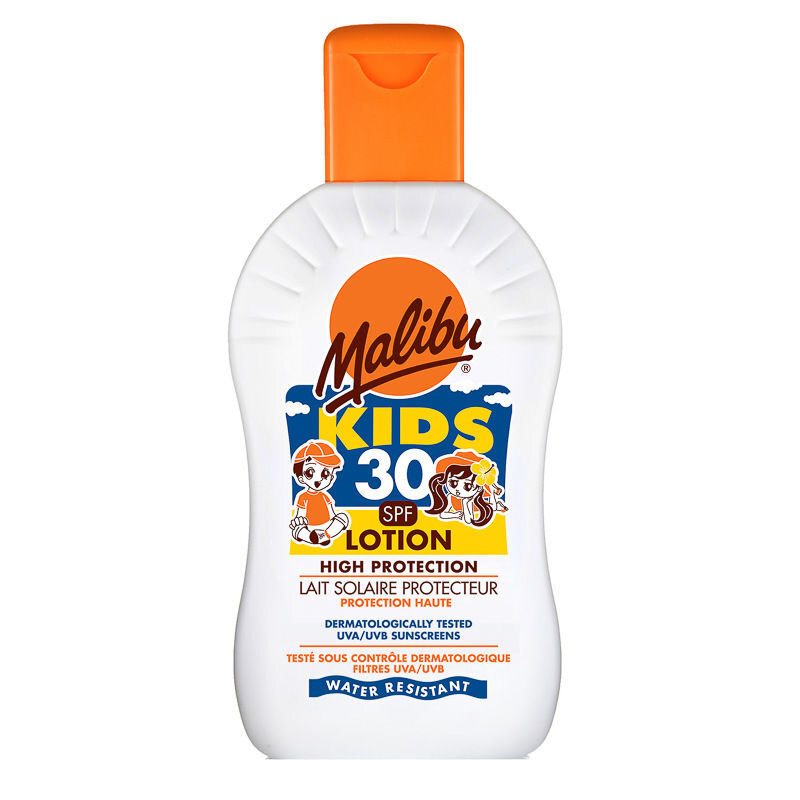 Apsauginis losjonas vaikams Malibu SPF 30 200 ml kaina ir informacija | Kremai nuo saulės | pigu.lt