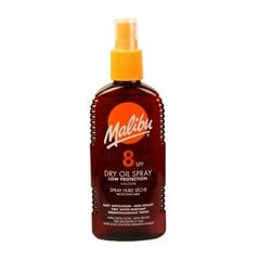 Purškiamas apsauginis įdegio aliejus Malibu SPF 8 200 ml kaina ir informacija | Kremai nuo saulės | pigu.lt