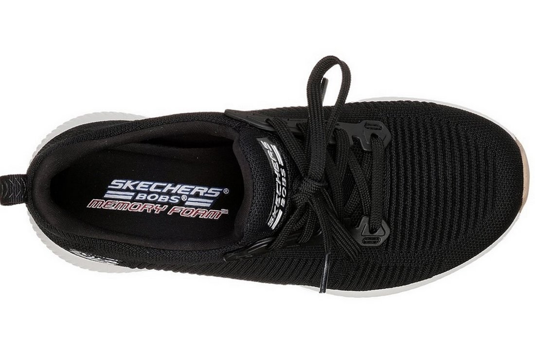 Sportiniai bateliai moterims Skechers Bobs Squad 31362-BLK, juodi kaina ir informacija | Sportiniai bateliai, kedai moterims | pigu.lt