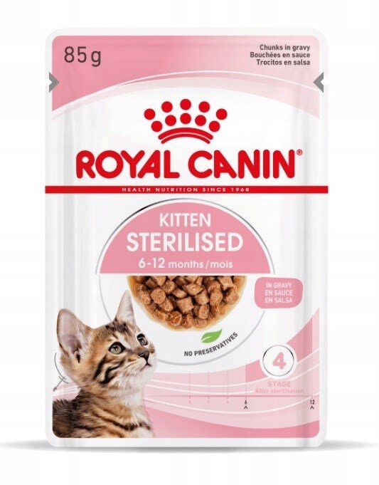 Konservai sterilizuotoms katėms ROYAL CANIN, 1 x 85 g цена и информация | Konservai katėms | pigu.lt
