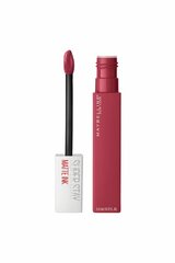 Matiniai lūpų dažai Maybelline Super Stay Matte Ink, 80 Ruler, 5 ml kaina ir informacija | Lūpų dažai, blizgiai, balzamai, vazelinai | pigu.lt