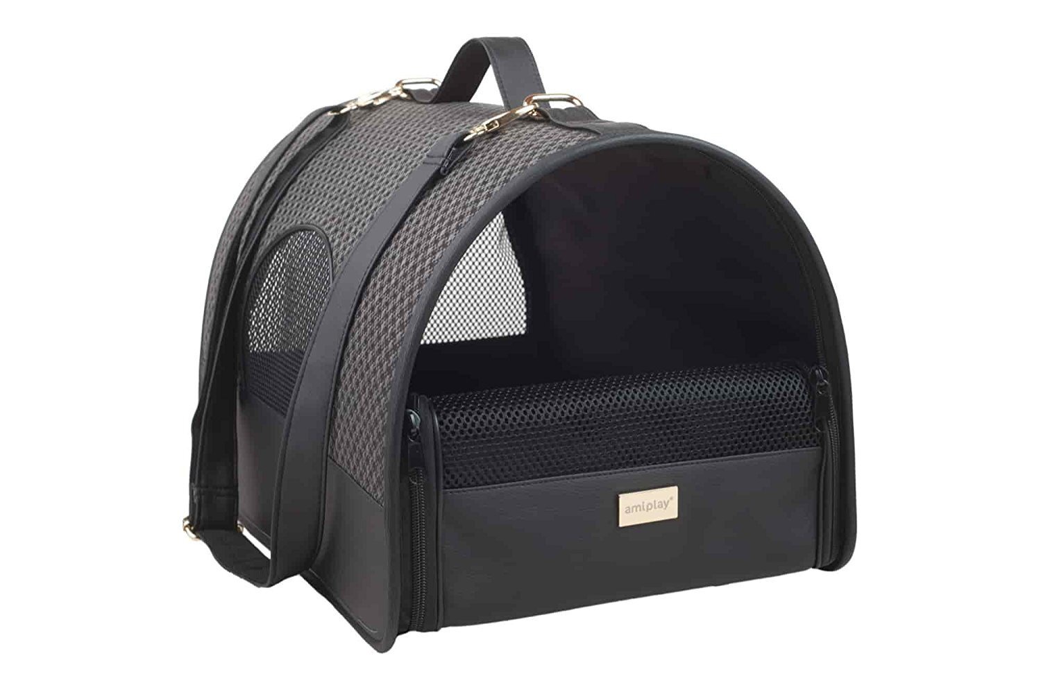 Amiplay transportavimo krepšys Morgan, L​, juodas цена и информация | Transportavimo narvai, krepšiai | pigu.lt