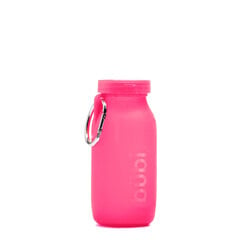 Скручивающаяся силиконовая бутылка Bübi 414 мл, розовая цена и информация | Фляги для воды | pigu.lt