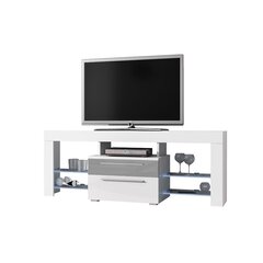 RTV стол Navia, белый/серый цена и информация | Тумбы под телевизор | pigu.lt