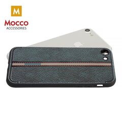 Apsauginis dėklas Mocco Trendy Grid And Stripes Silicone Back Case Apple iPhone X Black (Pattern 3) kaina ir informacija | Telefono dėklai | pigu.lt