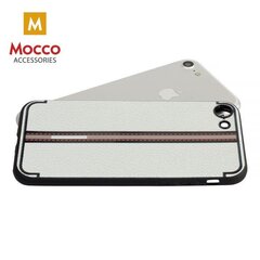 Apsauginis dėklas Mocco Trendy Grid And Stripes Silicone Back Case Apple iPhone X White (Pattern 3) kaina ir informacija | Telefono dėklai | pigu.lt