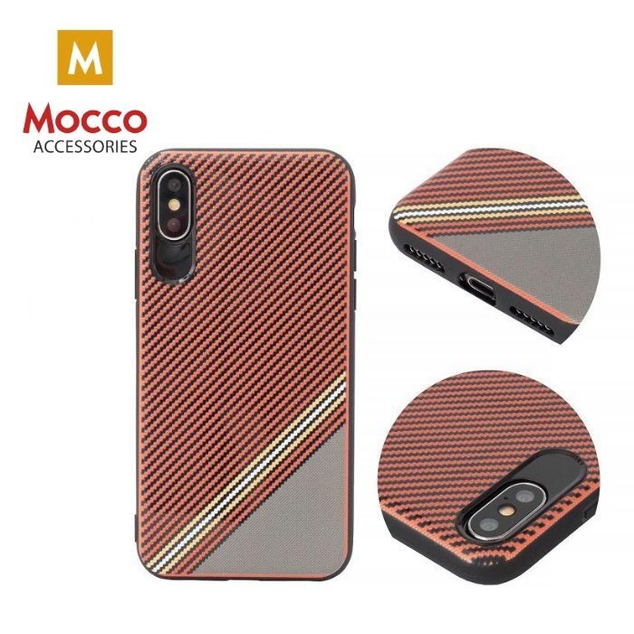 Apsauginis dėklas Mocco Trendy Grid And Stripes Silicone Back Case Samsung G950 Galaxy S8 Red (Pattern 1) цена и информация | Telefono dėklai | pigu.lt