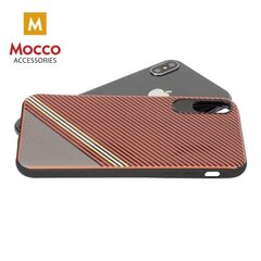 Apsauginis dėklas Mocco Trendy Grid And Stripes Silicone Back Case Apple iPhone X Red (Pattern 1) цена и информация | Чехлы для телефонов | pigu.lt