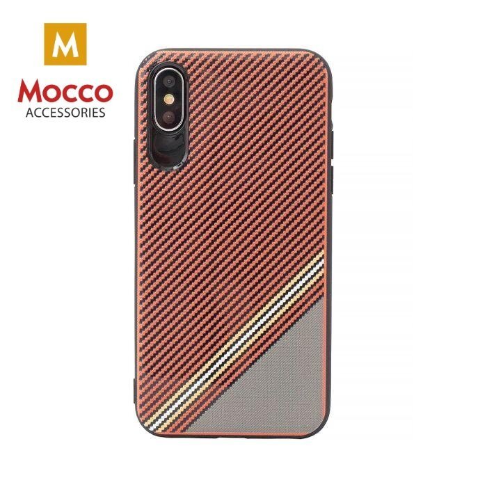 Apsauginis dėklas Mocco Trendy Grid And Stripes Silicone Back Case Apple iPhone 7 / 8 Red (Pattern 1) kaina ir informacija | Telefono dėklai | pigu.lt