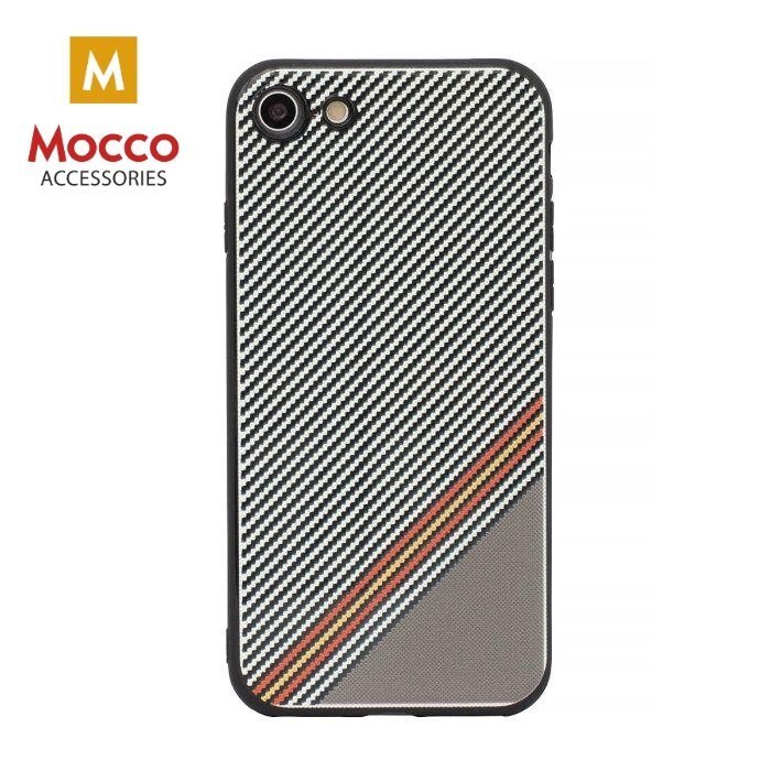 Apsauginis dėklas Mocco Trendy Grid And Stripes Silicone Back Case Apple iPhone 7 Plus / 8 Plus White (Pattern 1) цена и информация | Telefono dėklai | pigu.lt