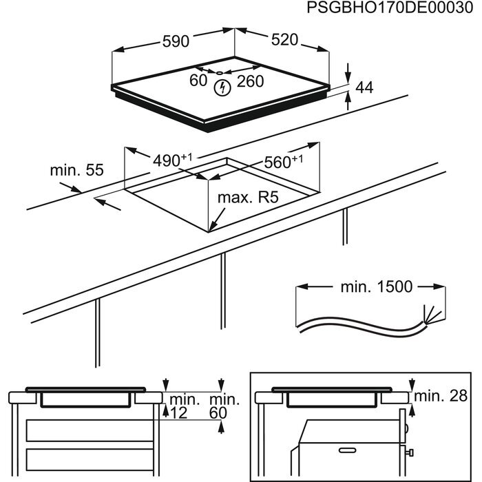 AEG IKB64413FB цена и информация | Kaitlentės | pigu.lt