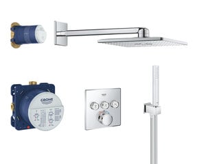 Grohe GROHTHERM SmartControl + Rainshower 310 SmartActive Cube potinkinė termostatinė sistema 34706000 kaina ir informacija | Grohe Dušo kabinos ir kita įranga | pigu.lt