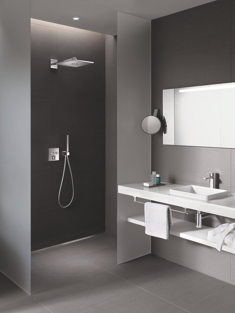 Grohe GROHTHERM SmartControl + Rainshower 310 SmartActive Cube potinkinė termostatinė sistema 34706000 kaina ir informacija | Dušo komplektai ir panelės | pigu.lt