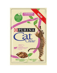 Purina Cat Chow Adult su ėriena ir žaliosiomis pupelėmis, 85 g цена и информация | Консервы для кошек | pigu.lt