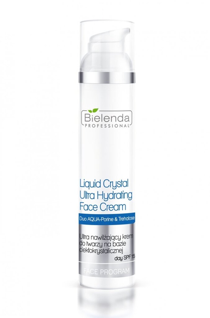 Drėkinamasis veido kremas Bielenda Professional Face Program Liquid Crystal Ultra Hydrating SPF15 100 ml kaina ir informacija | Veido kremai | pigu.lt