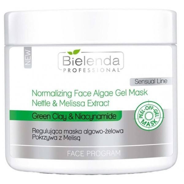 Nulupamoji gelinė veido kaukė Bielenda Professional Face Program Normalizing Face Algae 200 g kaina ir informacija | Veido kaukės, paakių kaukės | pigu.lt