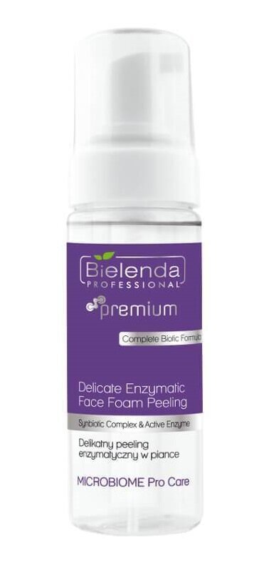 Švelniai putojantis veido valiklis Bielenda Professional Microbiome Pro Care Delicate Enzymatic 160 ml kaina ir informacija | Veido prausikliai, valikliai | pigu.lt