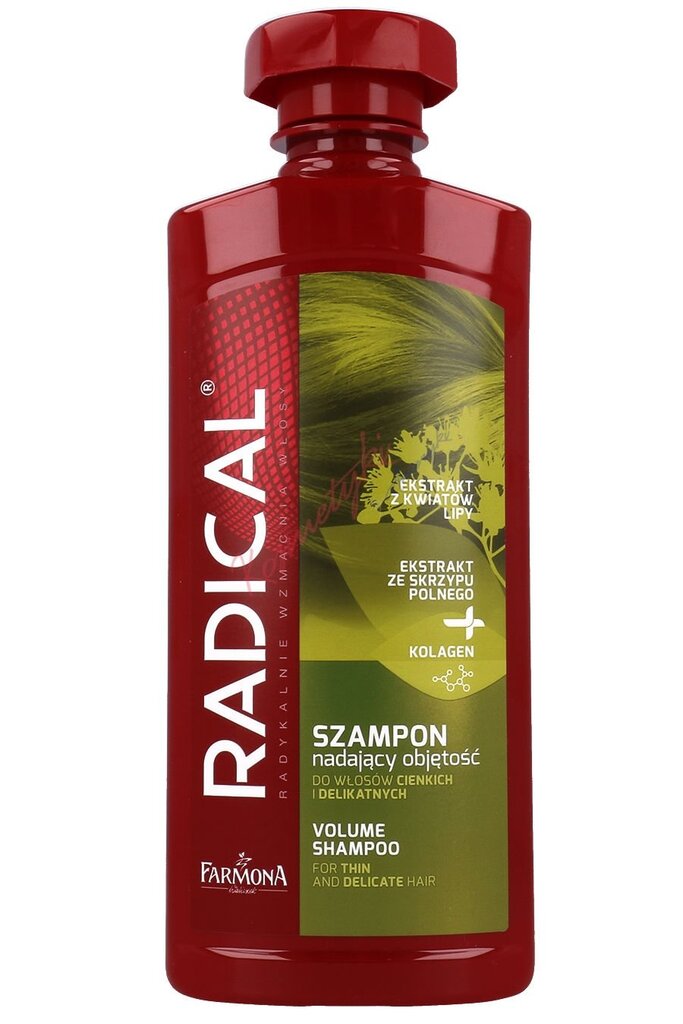 Apimties suteikiantis šampūnas Farmona Radical Volume 400 ml цена и информация | Šampūnai | pigu.lt