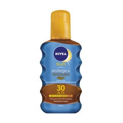 Масло для загара Nivea SPF 30, 200 мл цена и информация | Кремы от загара | pigu.lt