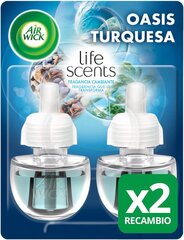 Elektrinis oro gaiviklio papildymas Air Wick Life Scents Turquoise Oasis 2 vnt. kaina ir informacija | Oro gaivikliai | pigu.lt