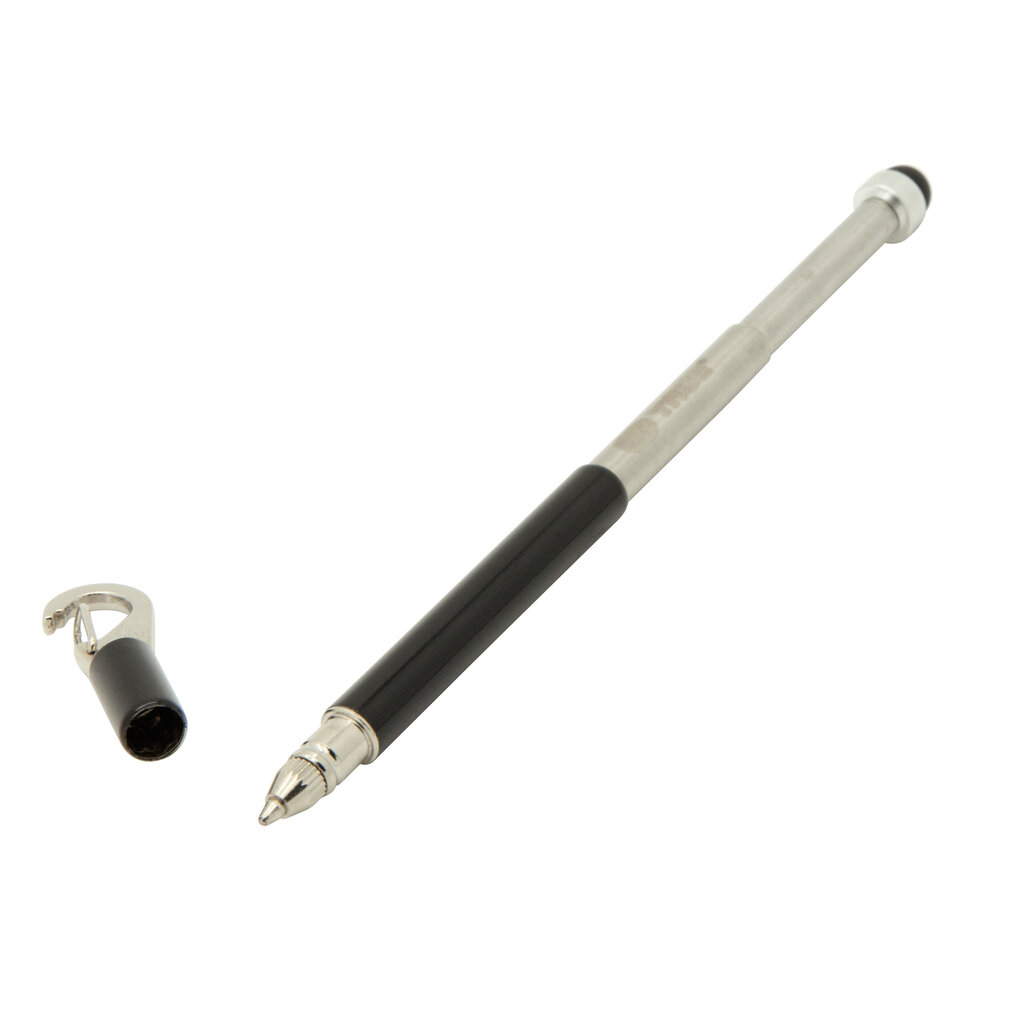 Raktų pakabukas-teleskopinis rašiklis True Utility Stylus Pen Black цена и информация | Raktų pakabukai | pigu.lt