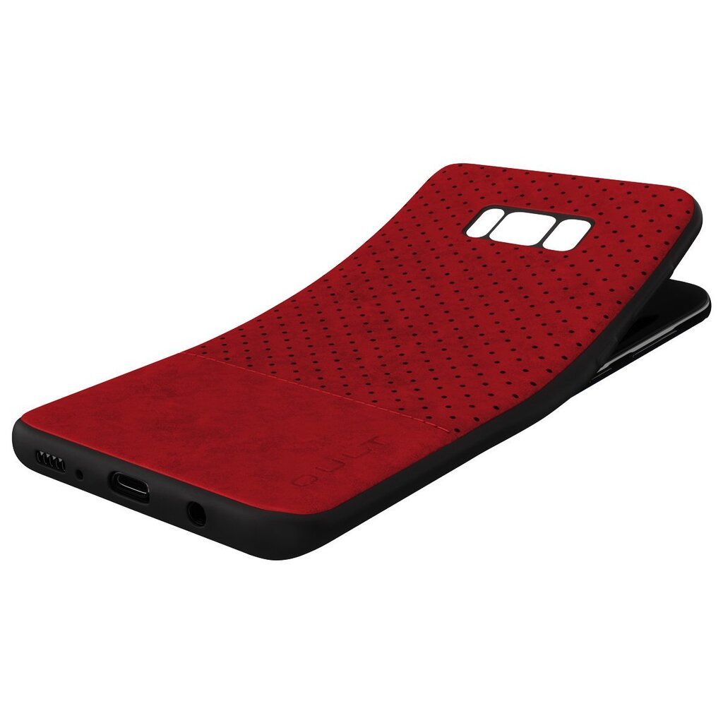 Apsauginis dėklas Qult Luxury Drop Back Case Silicone Case Samsung G965 Galaxy S9 Plus Red цена и информация | Telefono dėklai | pigu.lt