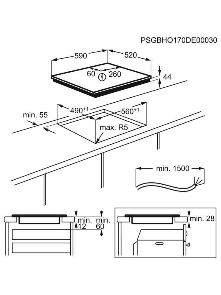 Electrolux EIV63440BW цена и информация | Kaitlentės | pigu.lt