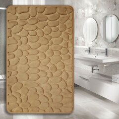 Memory foam kilimėlis "Benedomo" Dark beige, 60x100 cm цена и информация | Аксессуары для ванной комнаты | pigu.lt