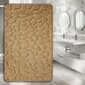 Memory foam kilimėlis "Benedomo" Dark beige, 60x100 cm kaina ir informacija | Vonios kambario aksesuarai | pigu.lt