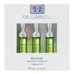 Процедура для лица Dr. Grandel Retinol Ампулы (3 x 3 мл) цена и информация | Сыворотки для лица, масла | pigu.lt