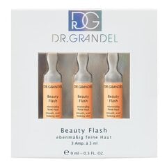 Ampulės glotniai veido odai Dr. Grandel Beauty Flash 3 x 3 ml kaina ir informacija | Veido aliejai, serumai | pigu.lt
