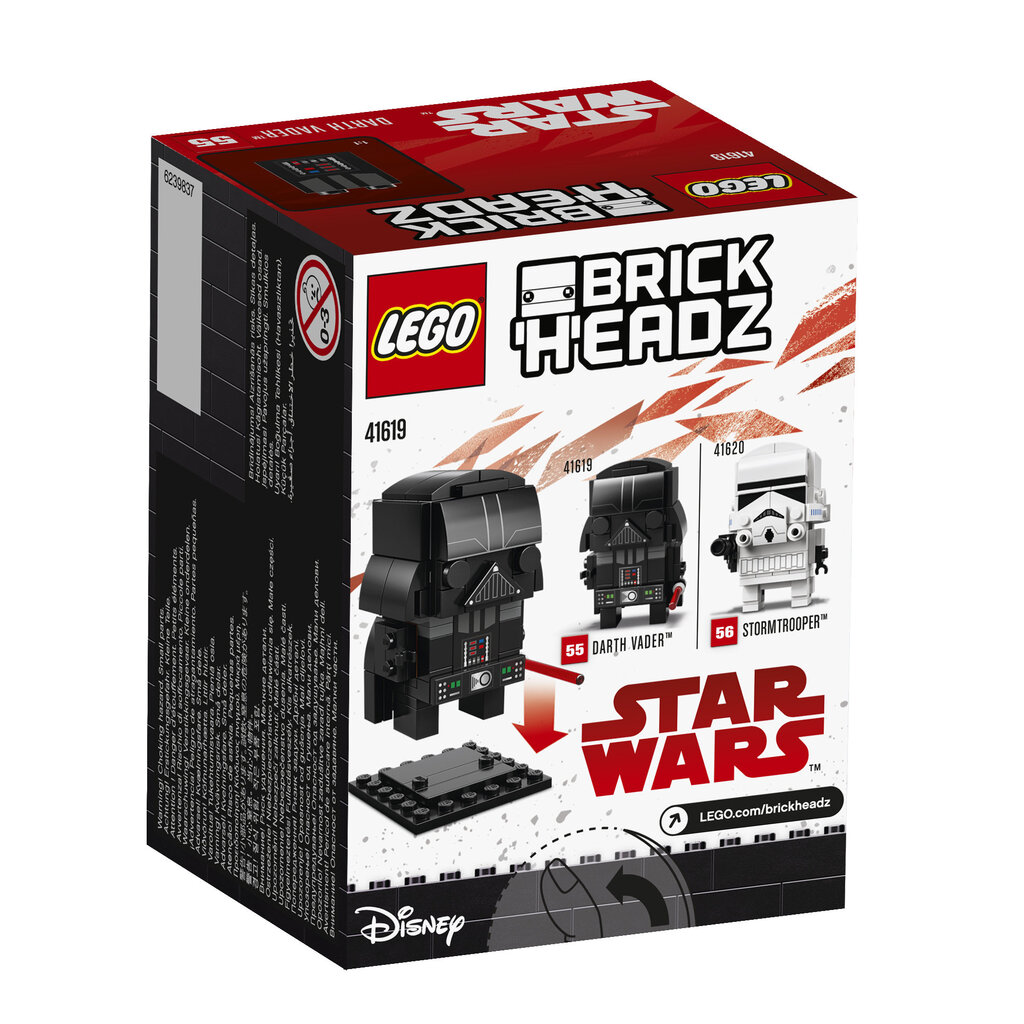 41619 LEGO® BRICKHEADZ Dartas Vaderis цена и информация | Konstruktoriai ir kaladėlės | pigu.lt