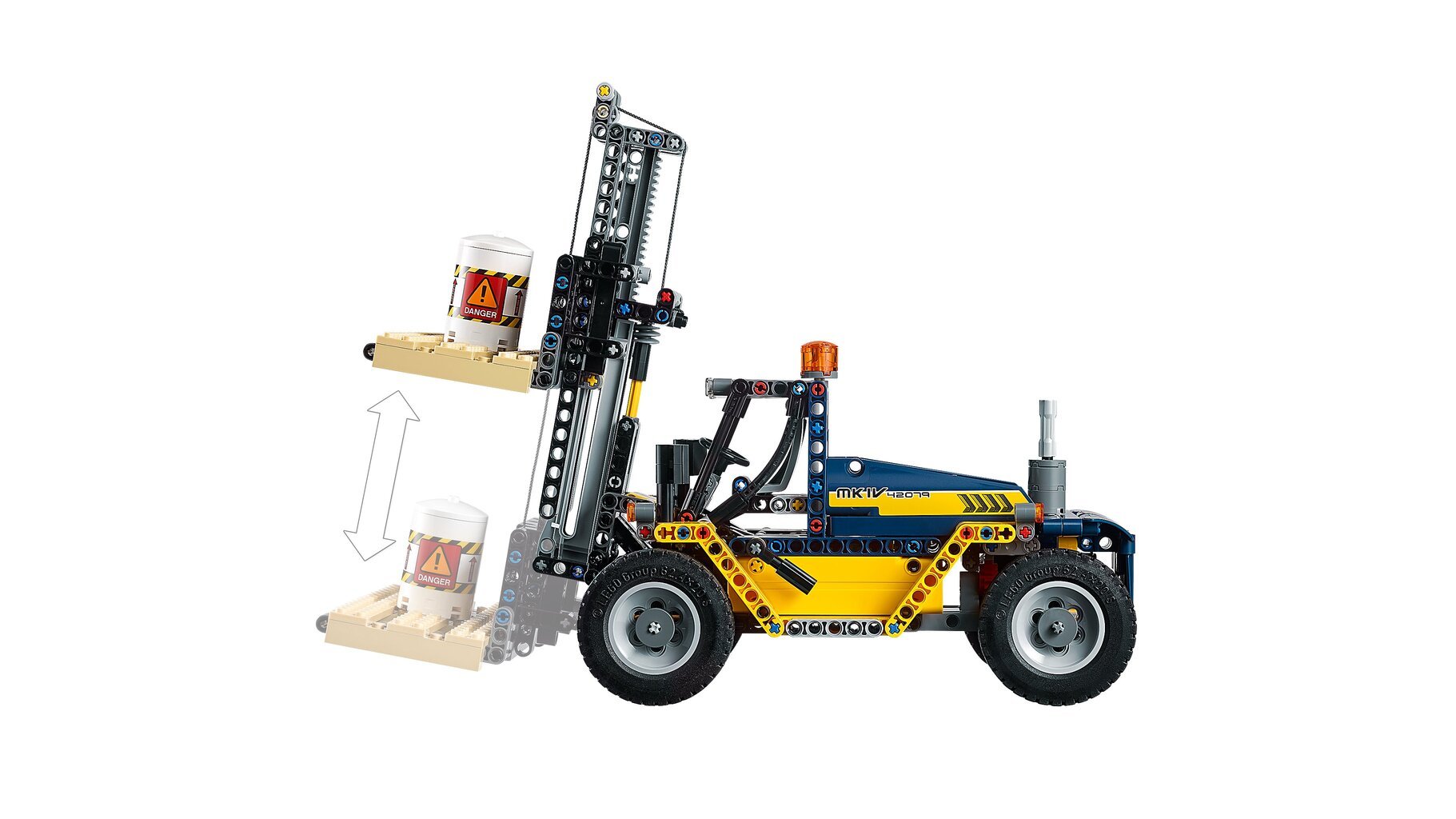 42079 LEGO® Technic Heavy Duty Forklift kaina ir informacija | Konstruktoriai ir kaladėlės | pigu.lt