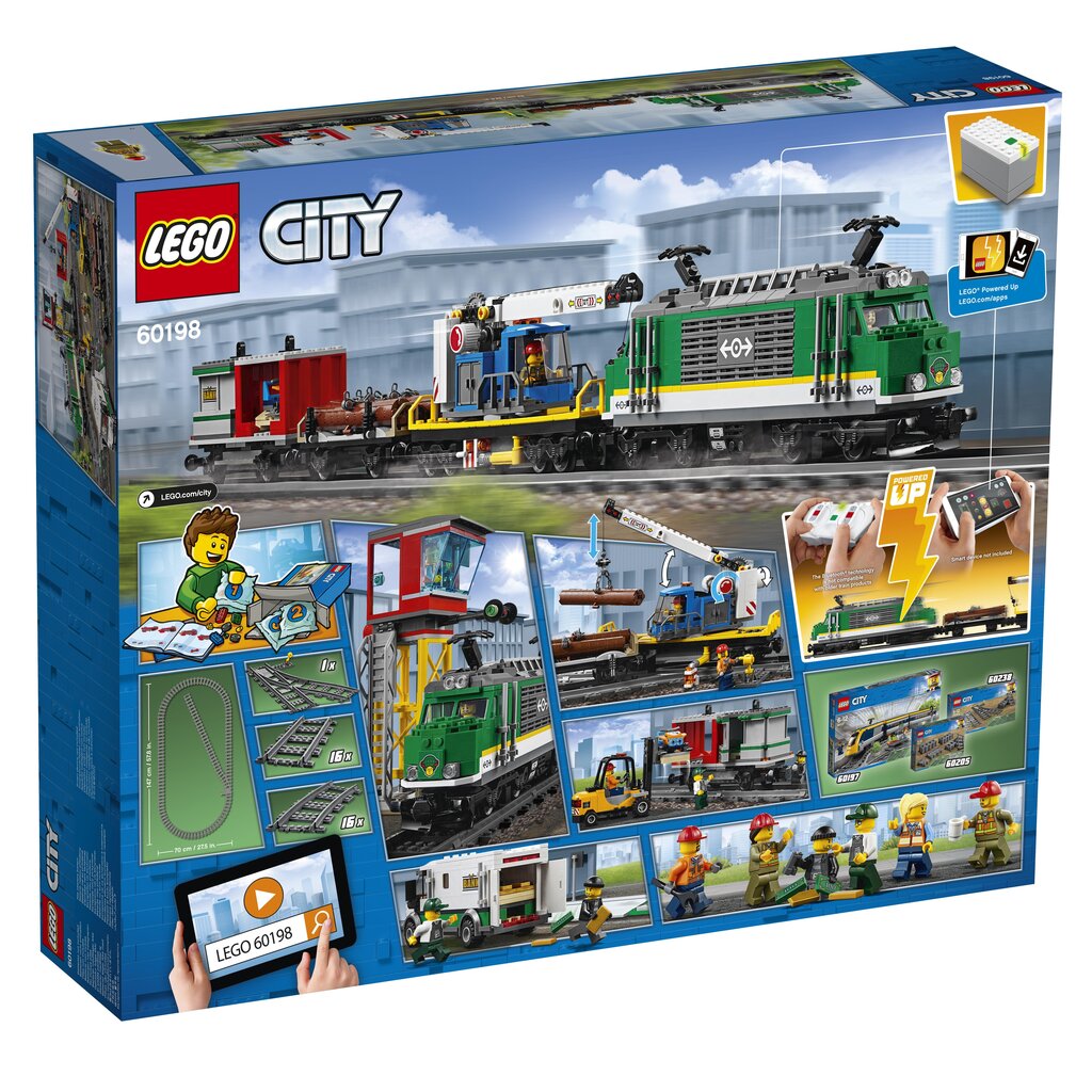 60198 LEGO® City Krovininis traukinys kaina ir informacija | Konstruktoriai ir kaladėlės | pigu.lt