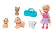 Lėlė su šuniukais, 11.4 cm kaina ir informacija | Žaislai mergaitėms | pigu.lt