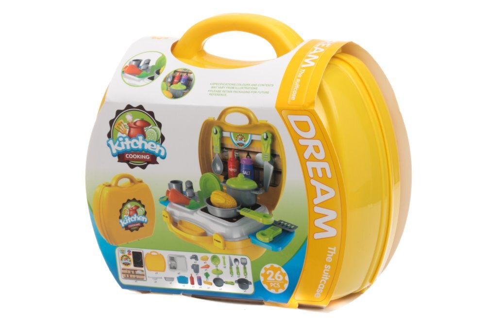 Žaislinė virtuvėlė lagaminėlyje Dream kaina ir informacija | Žaislai mergaitėms | pigu.lt