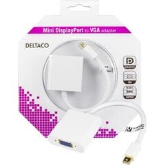 Deltaco DP-VGA4-K, Mini DisplayPort, VGA, 0.18m цена и информация | Кабели и провода | pigu.lt