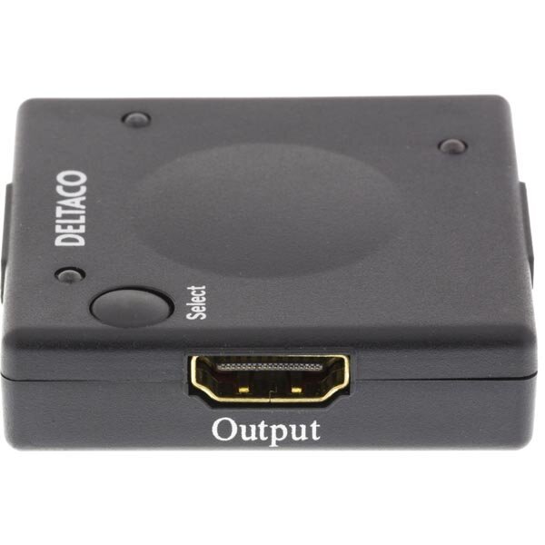 Adapteris Deltaco HDMI-7002 (3 IN -> 1 OUT) kaina ir informacija | Adapteriai, USB šakotuvai | pigu.lt